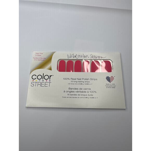 NWT Color Street "Watermelon Session" Bright Pink Nail Strips - Picture 2 of 4